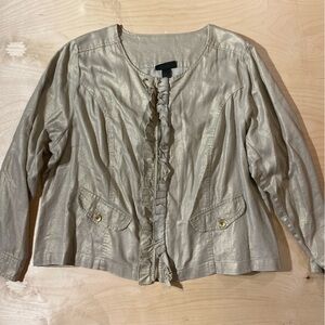 Lane Bryant Zip Front Lightweight Jacket Size 28 (IF)